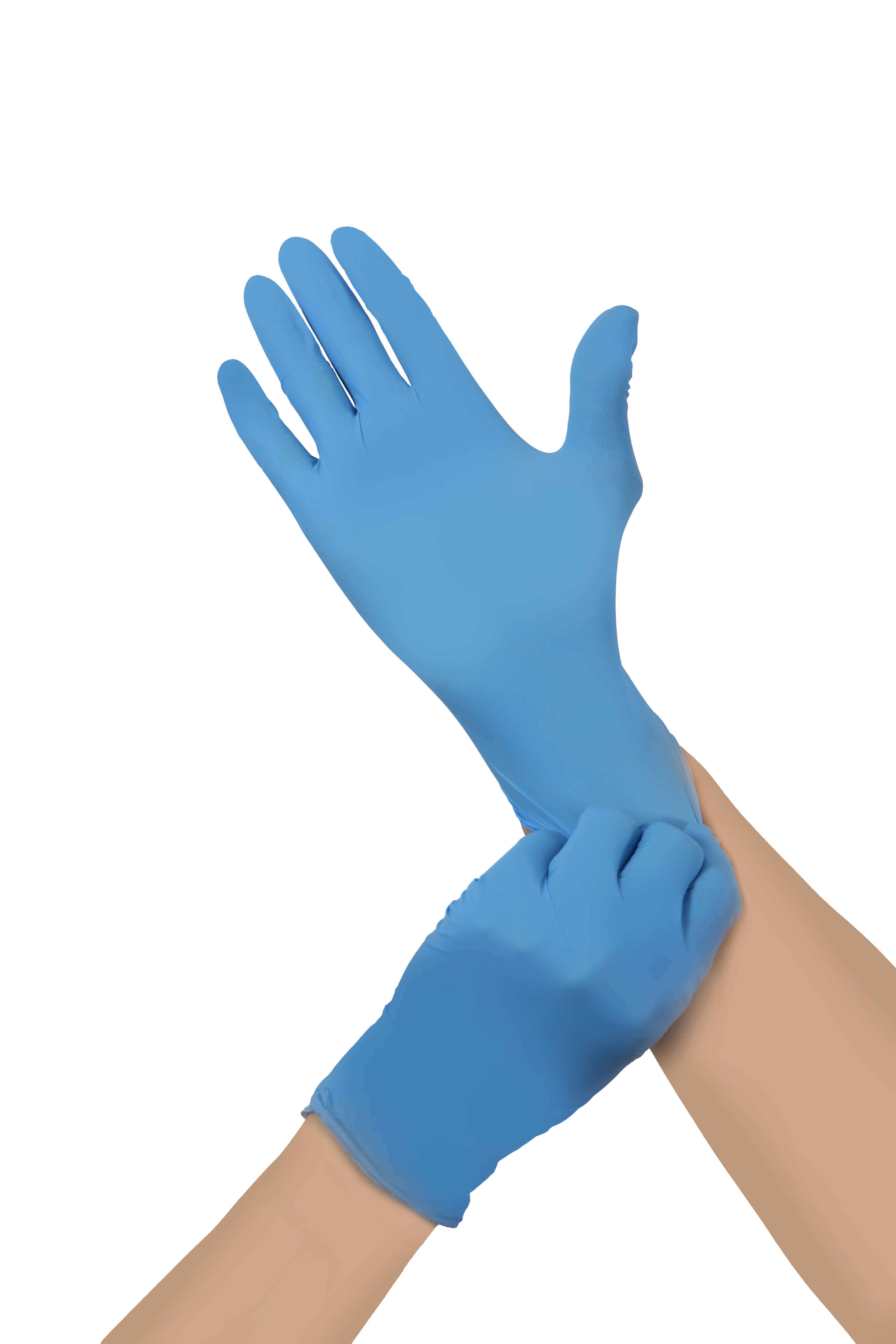 AdvanCare NItrile Examination Gloves-Blue