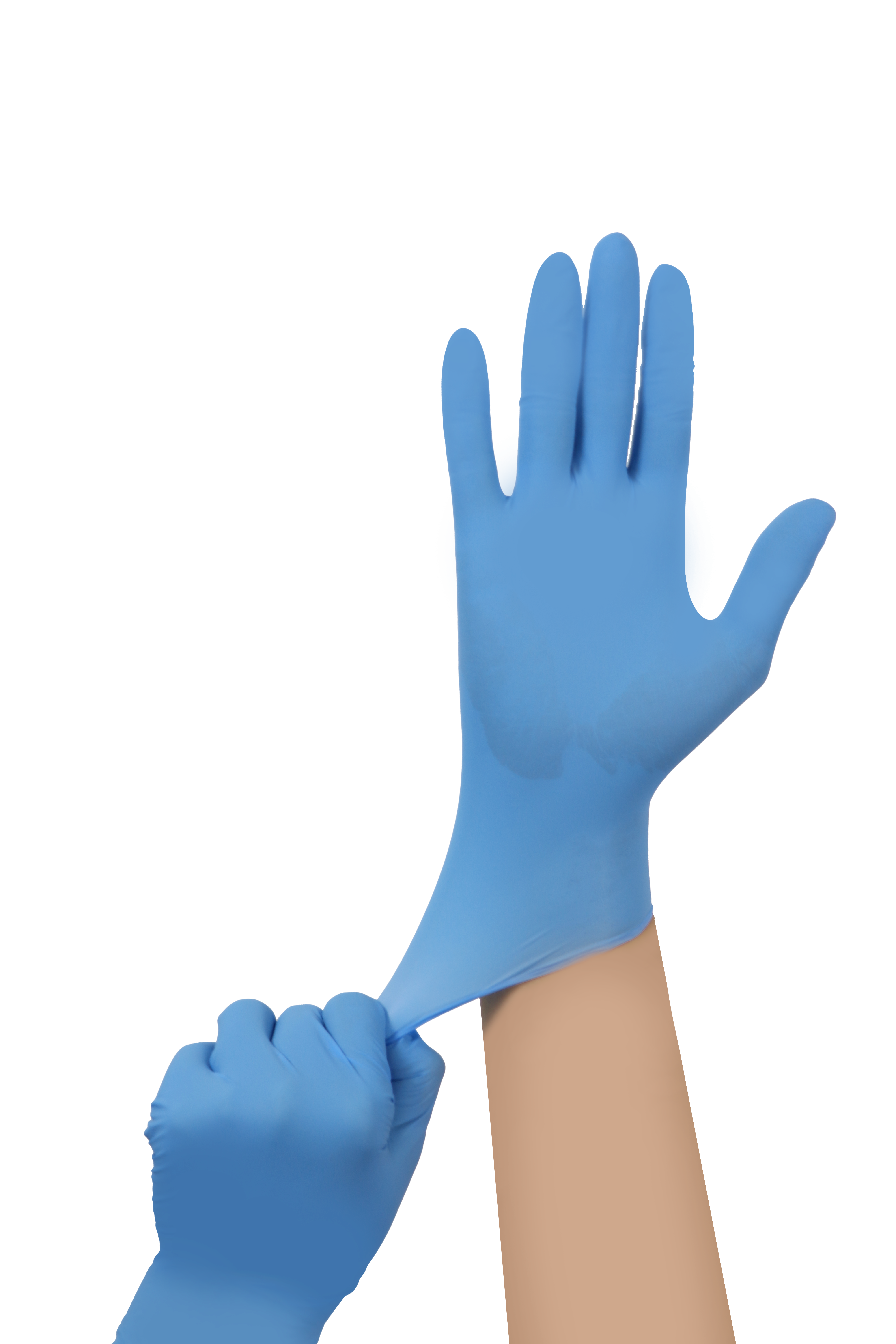 AdvanCare NItrile Examination Gloves-Blue