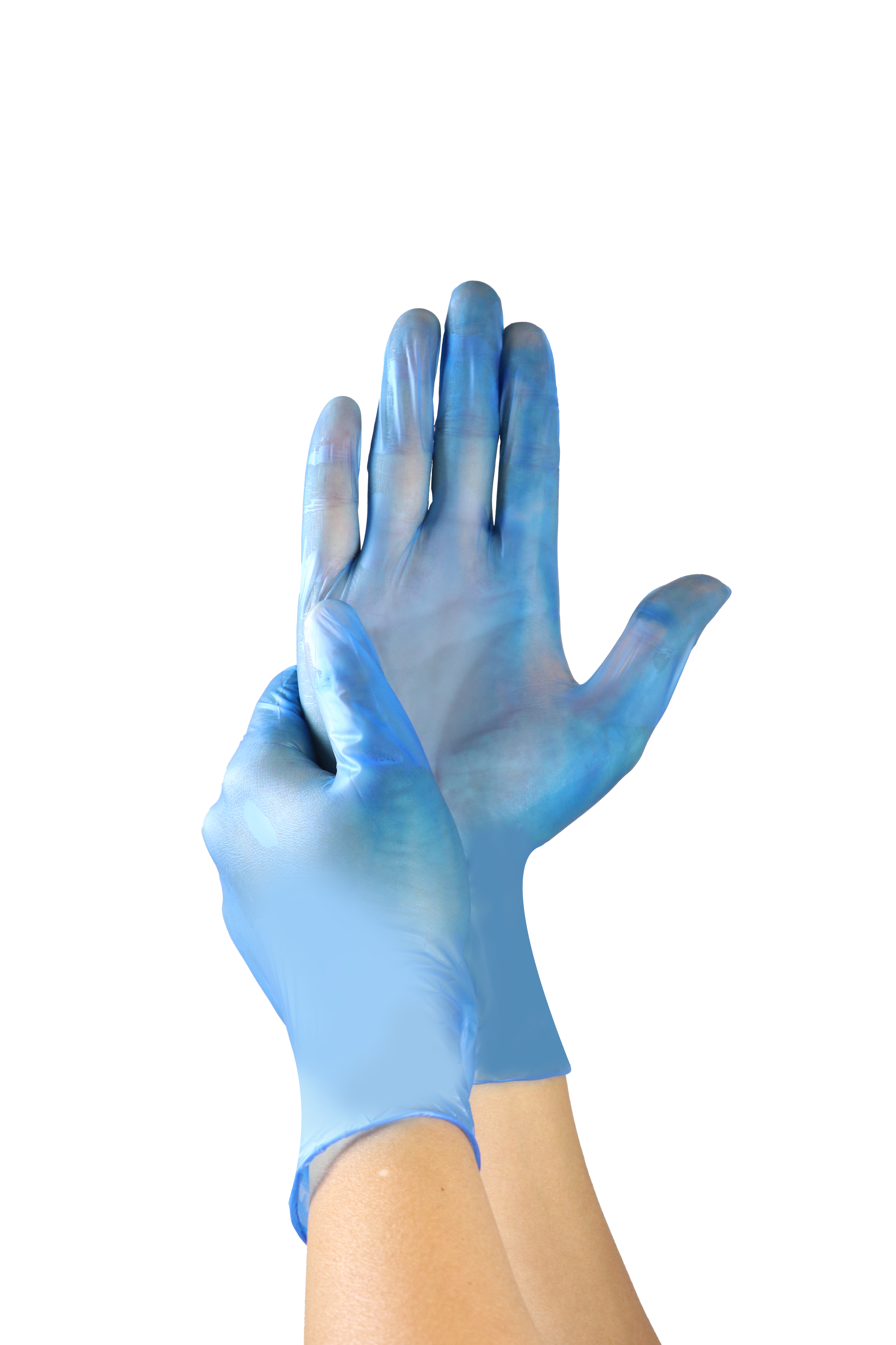 Vinyl Examination Gloves- Blue