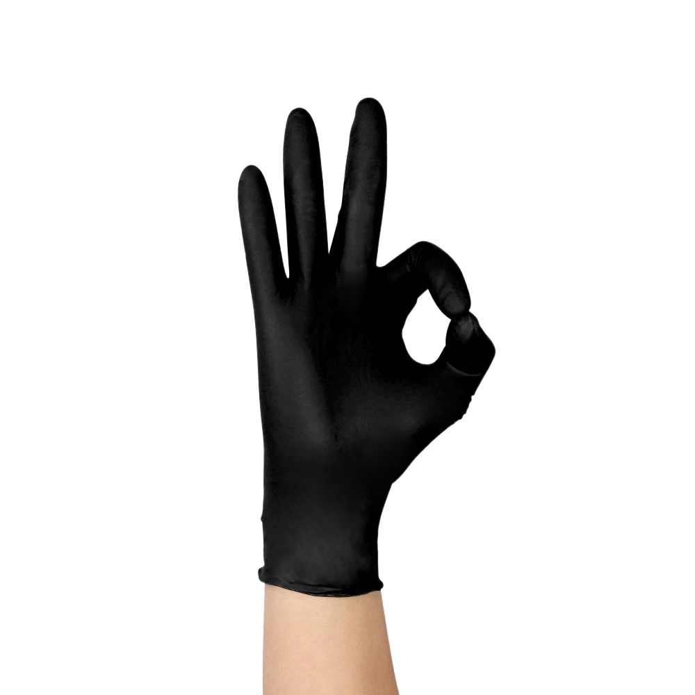 TouchFlex Nitrile Examination Gloves- Black