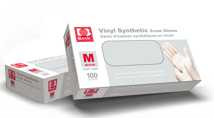 Vinyl Examination gloves- Clear