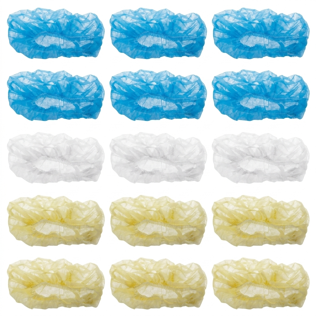 Disposable Cap Blue, White, Yellow